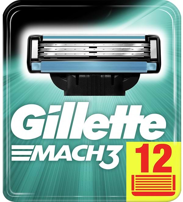 Фото - Картридж для станка мужского Gillette Mach 3 12 шт. (3014260323240)