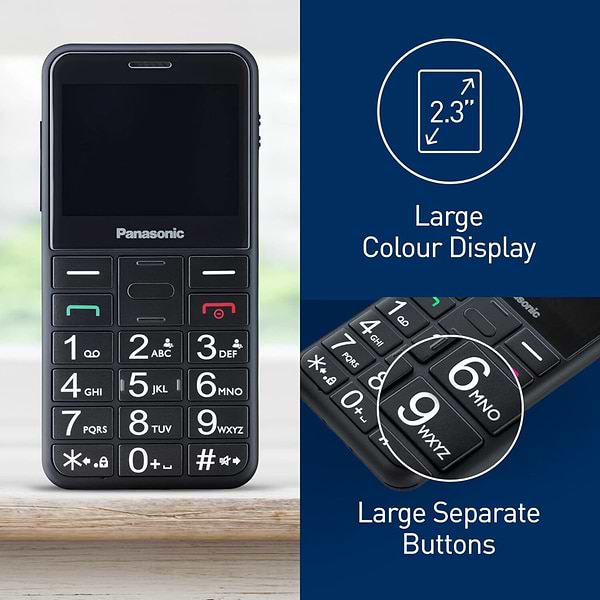 Фото - Мобільний телефон Panasonic KX-TU155EXBN Black