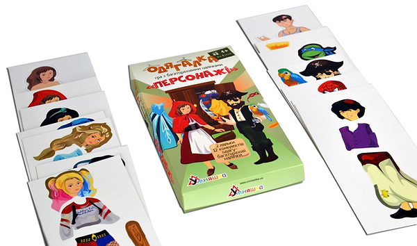 Фото - Настольная игра (3-4 года) Умняшка Одевалка "Персонажи" (1906)