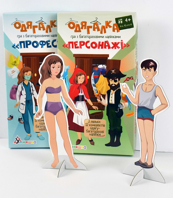 Фото - Настольная игра (3-4 года) Умняшка Одевалка "Персонажи" (1906)