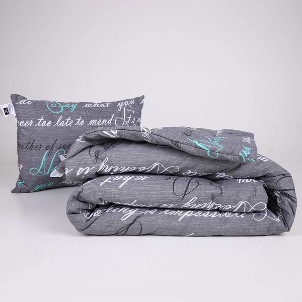 Фото - Ковдра зимова полуторна MirSon №213 Сolor Fun Line 17-0003 Tulio Bamboo 155х215 см +нав 2 шт. (2200010858037)