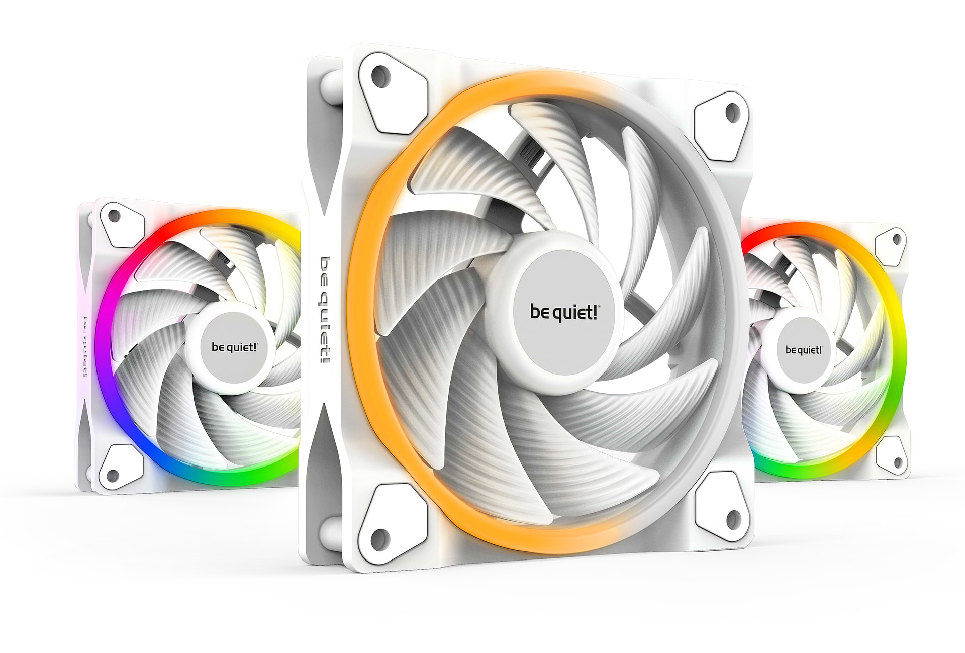Корпусный вентилятор Be quiet! Light Wings White 120mm PWM high-speed 3 шт. (BL101)