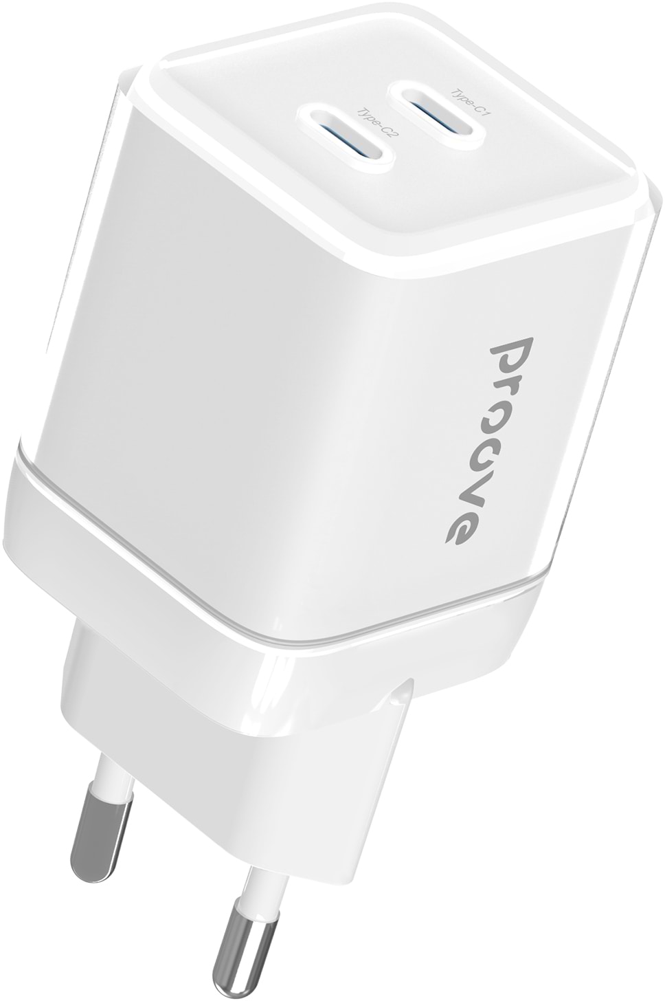 Сетевое зарядное устройство Proove Pure GaN Max 67W (Type-C + Type-C) White (WCPU67022202) - Фото 1