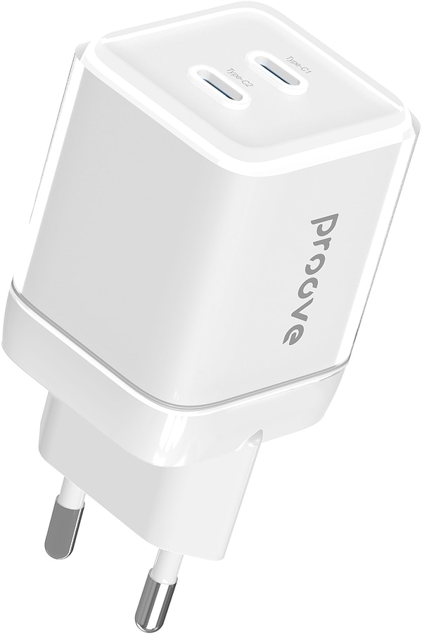 Фото - Мережевий зарядний пристрій Proove Pure GaN Max 67W (Type-C + Type-C) White (WCPU67022202)