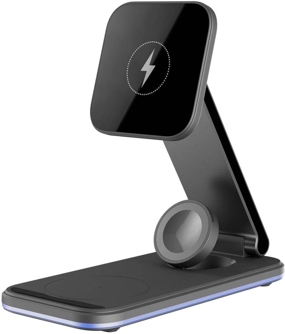 Бездротовий зарядний пристрій Proove Energy Fold 3 in 1 Black (WSEF15010001) - Фото 1