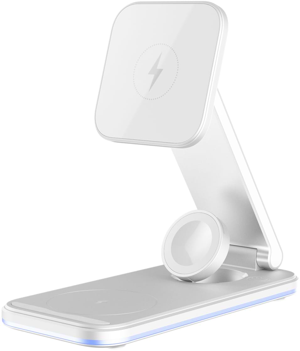 Беспроводное зарядное устройство Proove Energy Fold 3 in 1 White - Фото 1