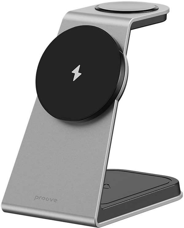 Фото - Беспроводное зарядное устройство Proove Omni Power 3 in 1 Gray