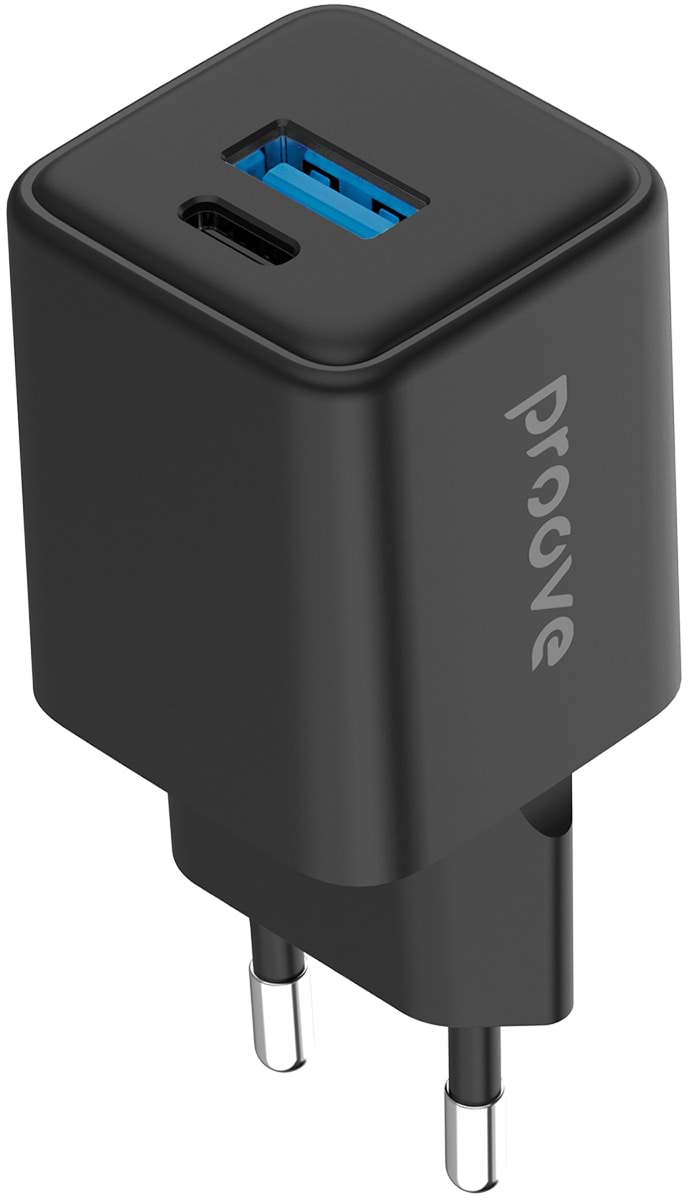 Сетевое зарядное устройство Proove Pocket GaN 30W (Type-C + USB) black (WCPG30110001) - Фото 1