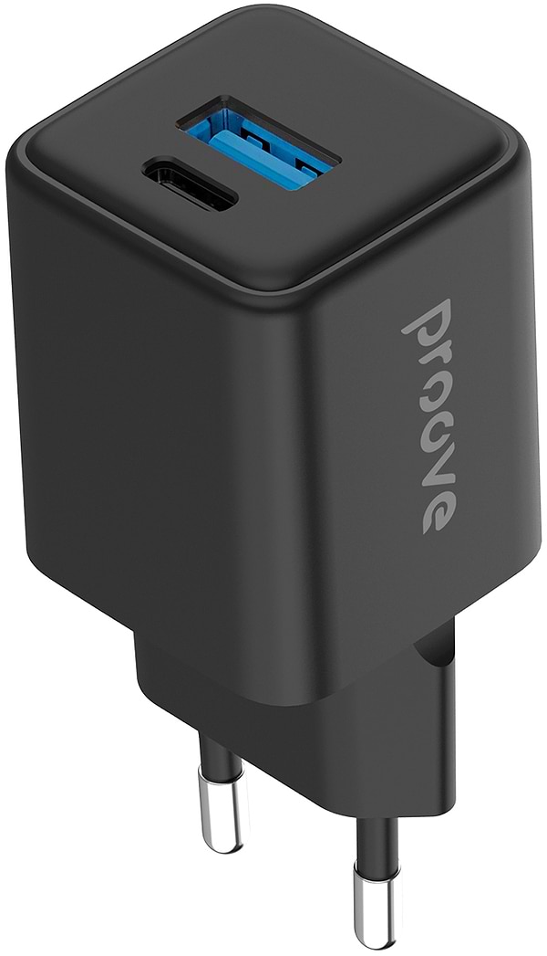 Фото - Мережевий зарядний пристрій Proove Pocket GaN 30W (Type-C + USB) black (WCPG30110001)