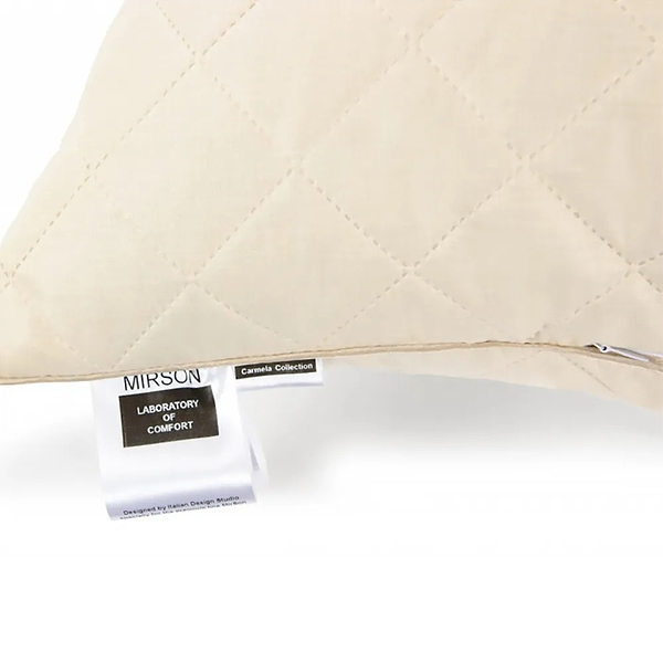 Фото - Подушка стандартна MirSon шовкова 1258 Carmela Natural Silk Kapok Висока 40х60 см (2200001518568)