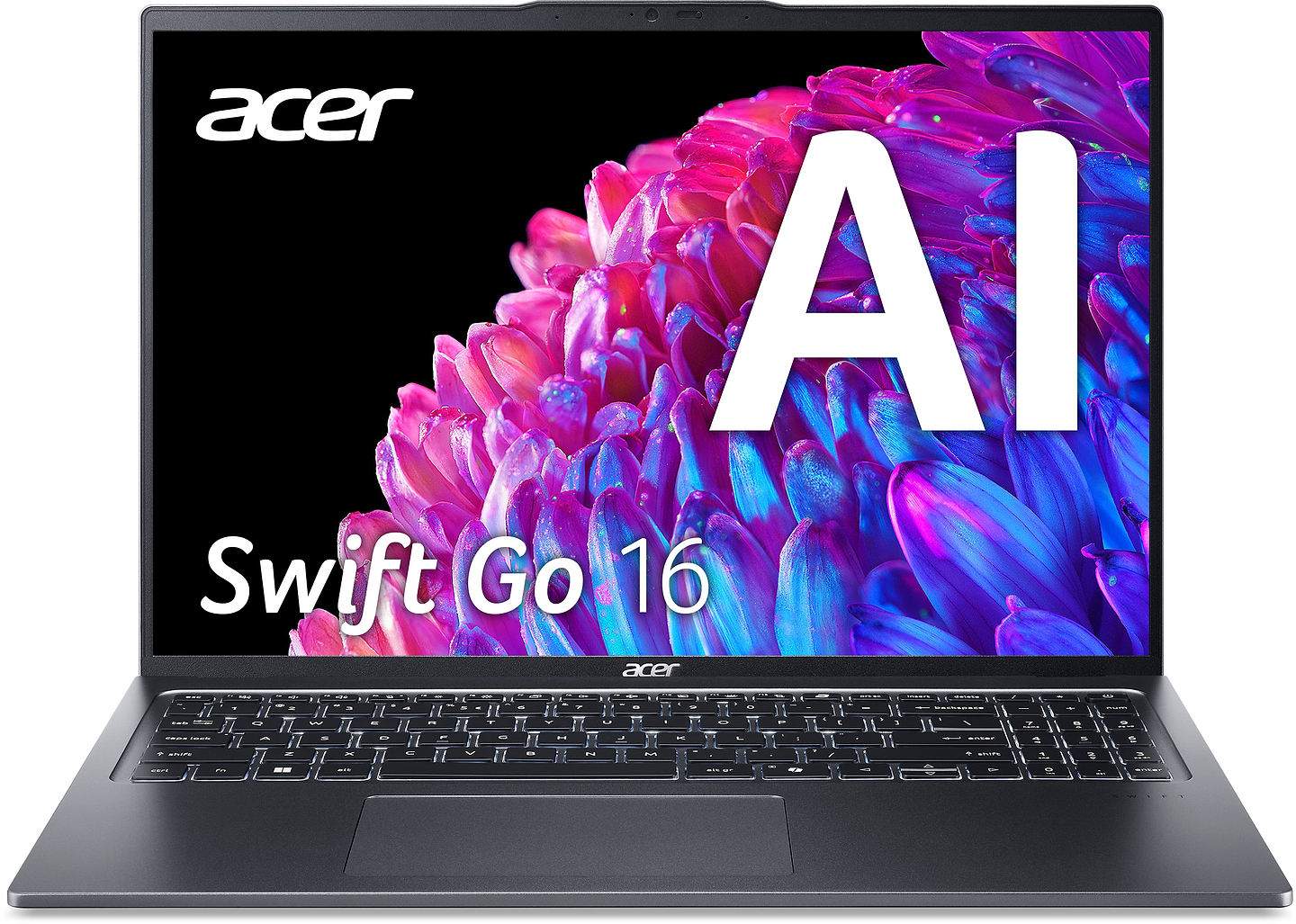 Ноутбук Acer Swift Go 16 SFG16-72-53VK (NX.KYAEU.001) Steel Gray - Фото 1