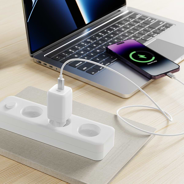 Фото - Мережевий зарядний пристрій Proove Silicone Power 40W (Type-C + Type-C) White