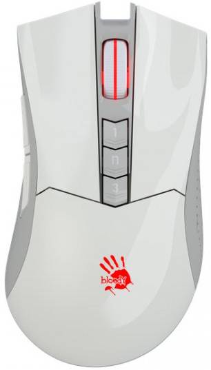 Мышь беспроводная игровая Bloody R90 Plus Greyish White - Фото 1