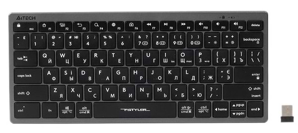 Фото - Клавіатура бездротова A4tech Fstyler FBX51C (Grey)