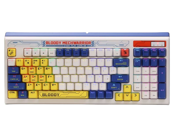 Фото - Клавіатура дротова ігрова Bloody B950 RGB (Warrior Blue)