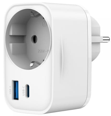 Фото - Переходник Евро 220В Gembird 1+USB-A+1+Type-C PD20W+QC3.0 18W White (TA-ACPDQC20-01-W) Фото - Переходник Евро 220В Gembird 1+USB-A+1+Type-C PD20W+QC3.0 18W White (TA-ACPDQC20-01-W)