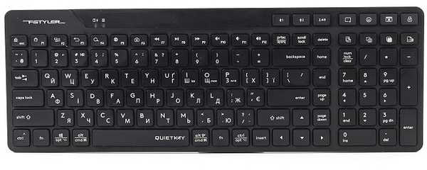 Фото - Клавіатура бездротова A4tech FBK27C AS (Black)