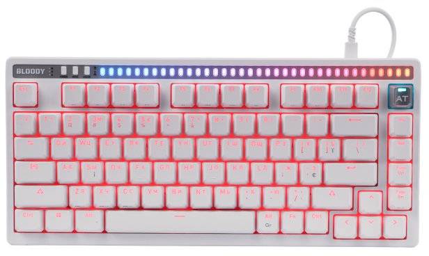 Клавиатура проводная игровая Bloody AT75 (White)