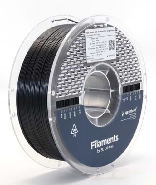 Нитка для ABS-картриджа Gembird 3DP-ABS1.75HY-01-BK - Фото 1