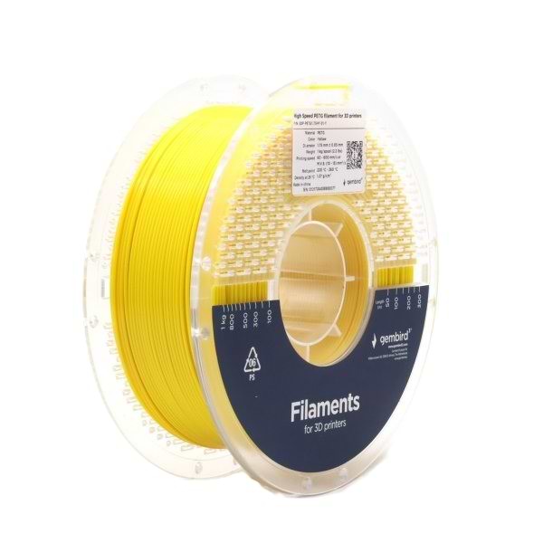 Фото - Нитка для PETG-картриджа Gembird High Speed PETG 1.75 мм (3DP-PETG1.75HY-01-Y) Фото - Нитка для PETG-картриджа Gembird High Speed PETG 1.75 мм (3DP-PETG1.75HY-01-Y)