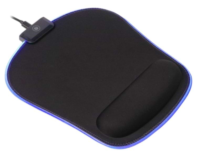 Коврик для мыши игровой Maxxter MMP-LEDPAD-BK - Фото 1