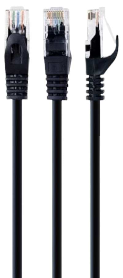 Кабель патч-корд Cablexpert Cat 6 UTP 50u 1.5 м Black (PP6U-1.5M/BK)