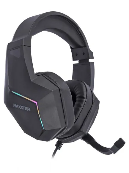Фото - Гарнитура проводная игровая Maxxter Ghost Urban USB 7.1 RGB Black