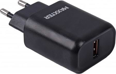 Сетевое зарядное устройство Maxxter 1 USB + Кабель USB-A to Micro-USB Quick Charge 3.0 (WC-QC-AtM-01)