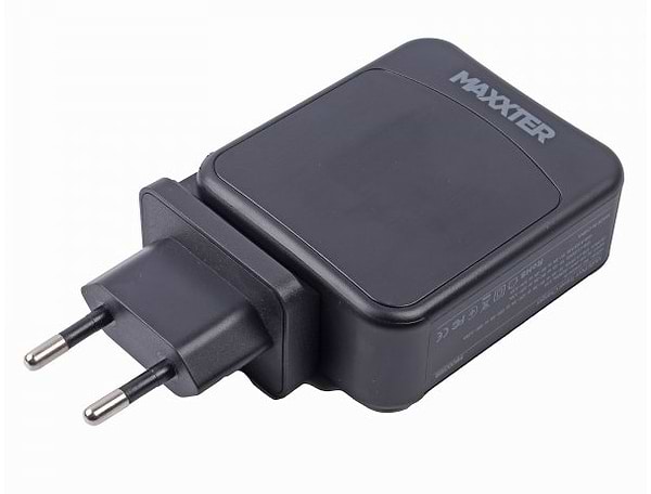 Фото - Мережевий зарядний пристрій Maxxter 1USB-A + 2USB-C (WC-PD65W-01)