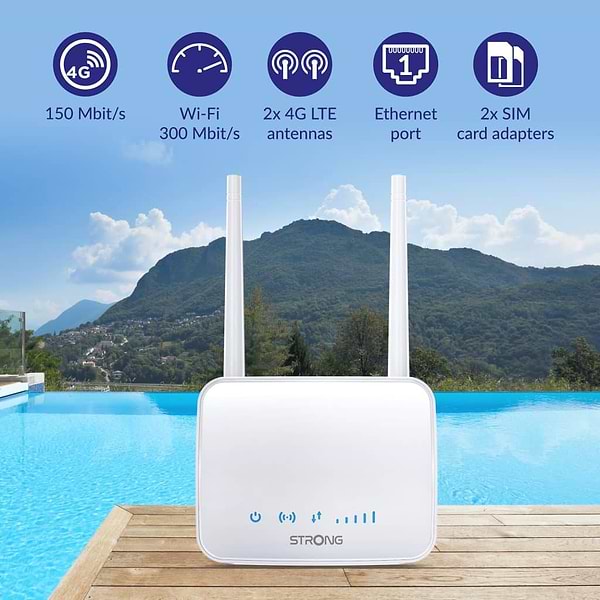 Фото - Маршрутизатор интернет WiFi4+4G Strong 350М 4G LTE Wi-Fi