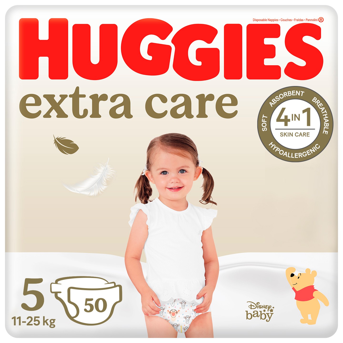 Одноразові підгузки Huggies Extra Care Розмір 5 (11-25 кг), 50 шт. (5029053578132) - Фото 1