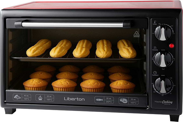 Фото - Піч електрична Liberton LEO-350 Red Фото - Піч електрична Liberton LEO-350 Red