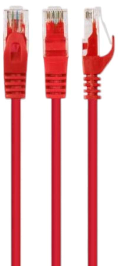 Кабель патч-корд Cablexpert Cat 6 UTP 50u 1.5 м Red (PP6U-1.5M/R)