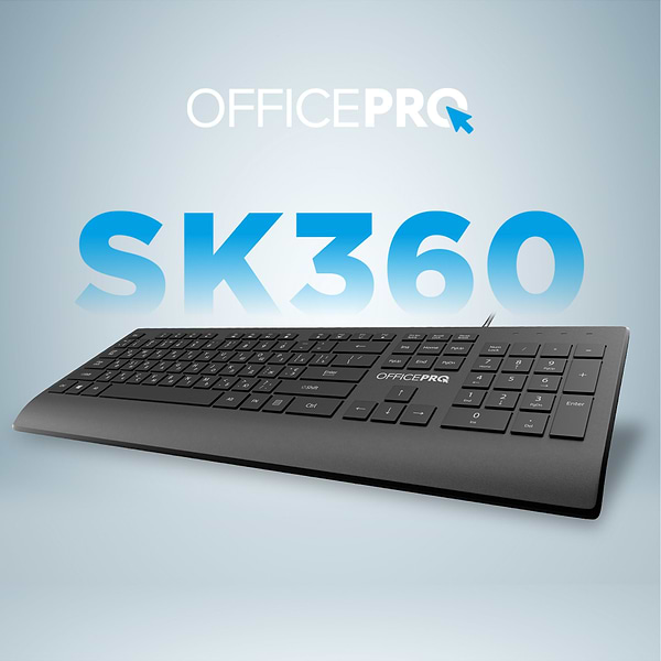 Фото - Клавіатура дротова OfficePro SK360 Black