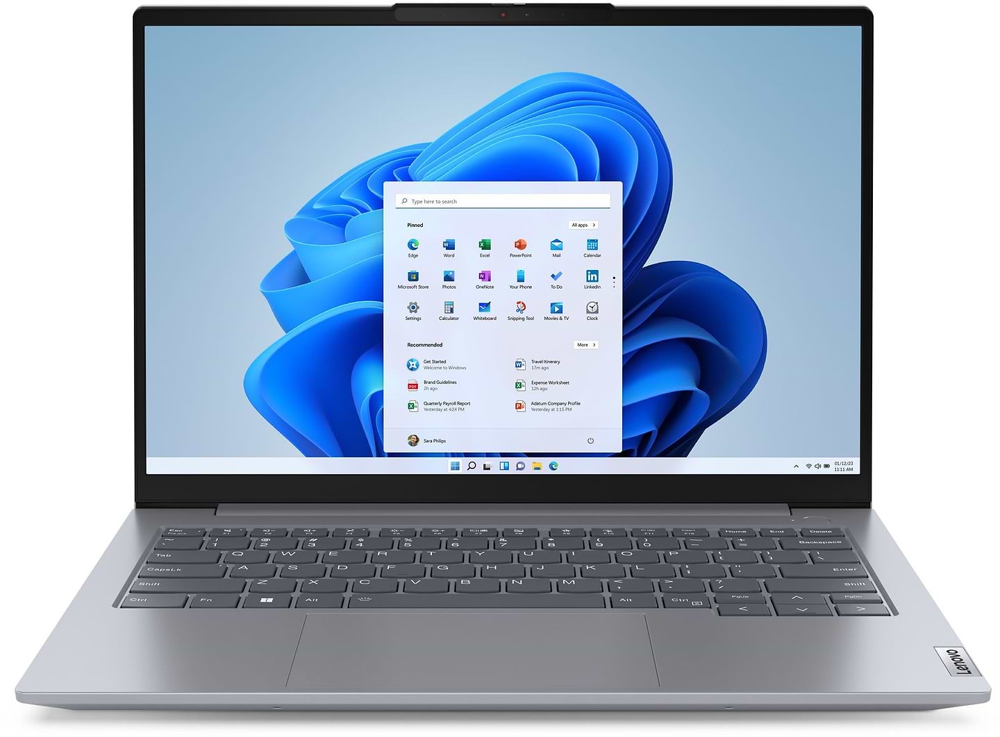 Ноутбук Lenovo ThinkBook 14 G7 IML (21MR004HRA) Arctic Grey - Фото 1