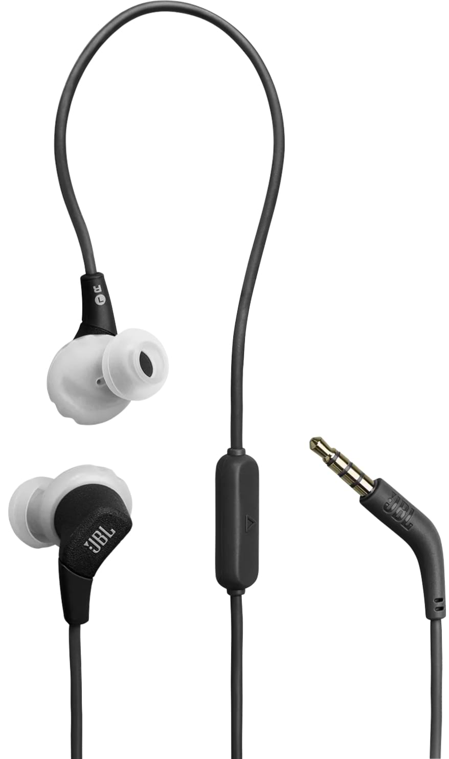 Навушники вкладиші дротові JBL Endurance Run 3 Wired Black-Grey (JBLENDURRUN3BLKG) - Фото 1