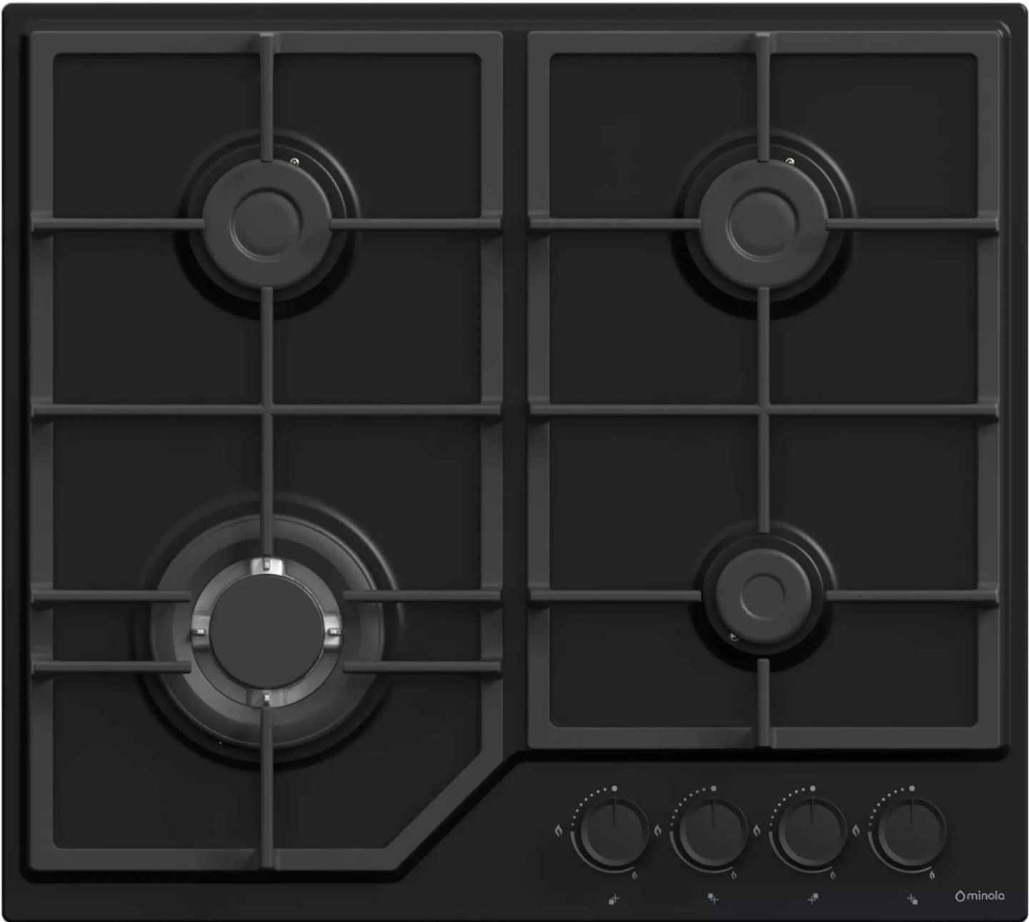 Купить Варочная панель газовая Minola MGM 61622 BL - Фото 1 Варочная панель газовая Minola MGM 61622 BL - Фото 1