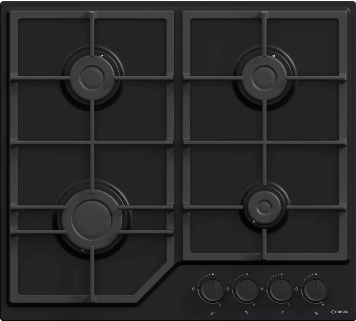Купить Варочная панель газовая Minola MGM 61422 BL - Фото 1 Варочная панель газовая Minola MGM 61422 BL - Фото 1