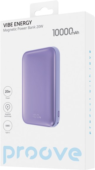 Фото - Батарея мобільна Proove Vibe Energy 20W 10000mAh purple (2001001860363)