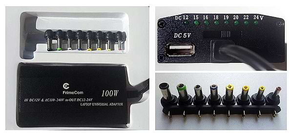 Фото - Зарядний пристрій для ноутбука FrimeCom LD-2in1 100W