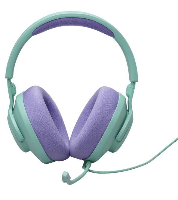 Фото - Гарнитура проводная игровая JBL Quantum 100M2 Cyan (JBLQTUM100M2CYN)