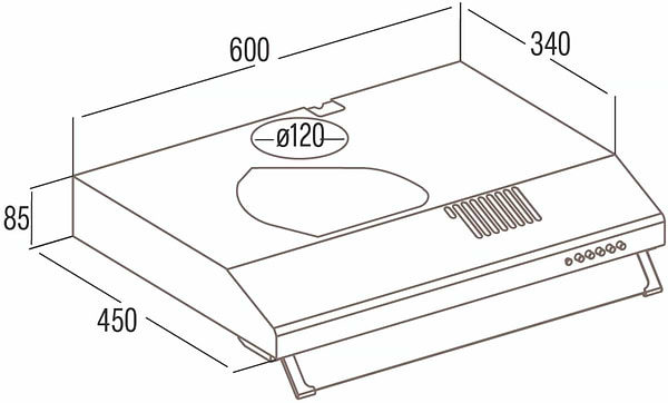 Фото - Вытяжка традиционная Cata LFK 6001 Wh