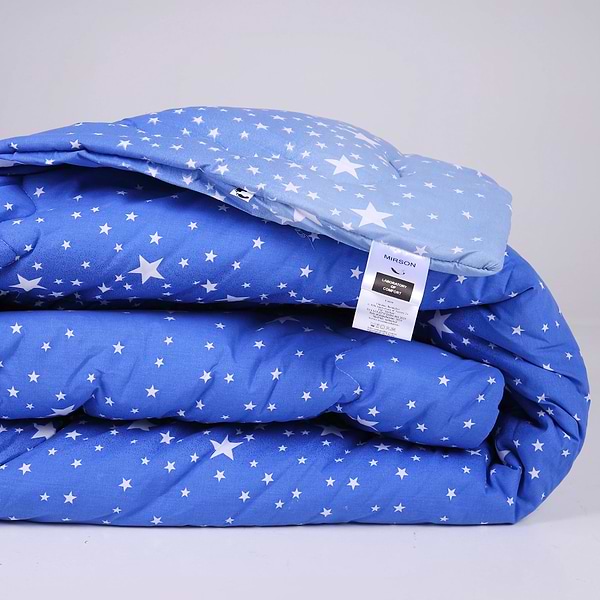 Фото - Ковдра демісезонна двоспальна євро MirSon Шовкова №248 Сolor Fun Line 17-0432 Milky Way Silk 220х240 см +нав 2 шт. (2200010860511)