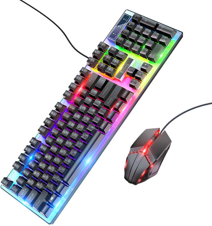 Клавиатура+мышь HOCO GM18 Black (6931474783684)