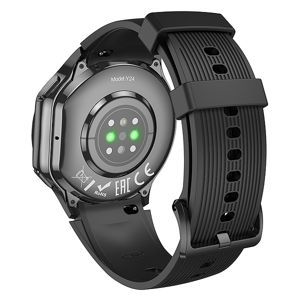 Фото - Смарт-годинник HOCO Y24 AMOLED Smart sports watch (call version) Black (6942007641005)