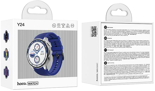 Фото - Смарт-годинник HOCO Y24 AMOLED Smart sports watch (call version) Silver (6942007641012)