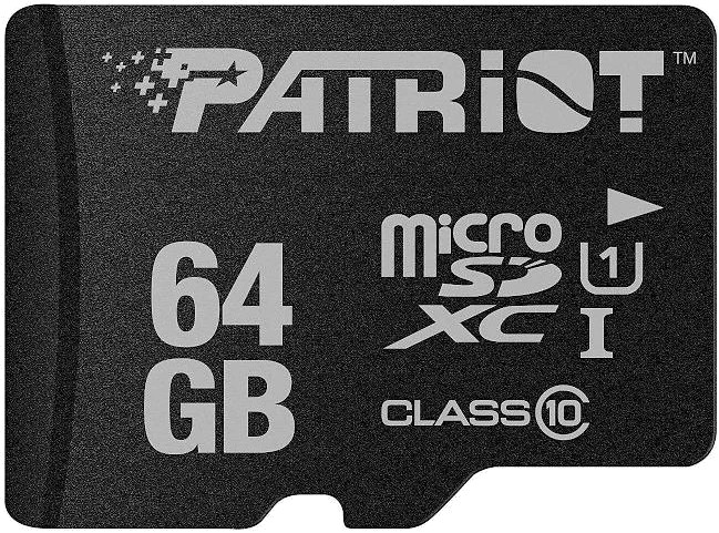 Карта пам'яті Patriot MicroSDHC 64GB UHS-I Class 10 LX (PSF64GMDC10) - Фото 1