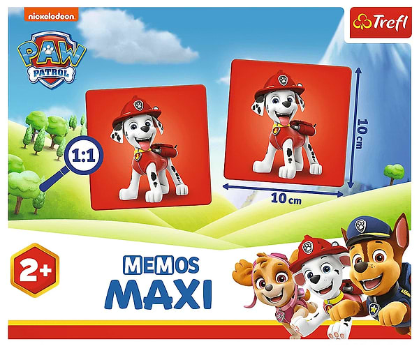 Фото - Настольная игра (до 2 лет) Trefl "Мемос MAXI Щенячий патруль" / Nickelodeon (2264)