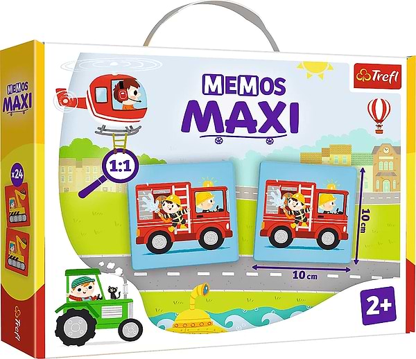 Фото - Настольная игра мемо (до 2 лет) Trefl "Мемос MAXI Транспорт" (2267)