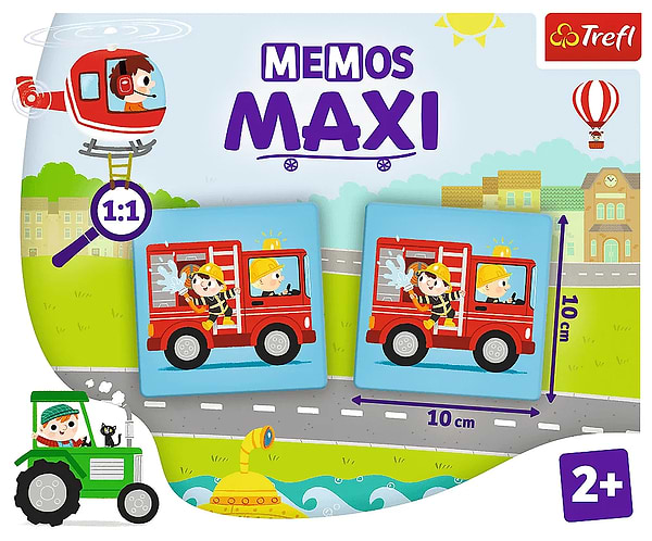 Фото - Настольная игра мемо (до 2 лет) Trefl "Мемос MAXI Транспорт" (2267)